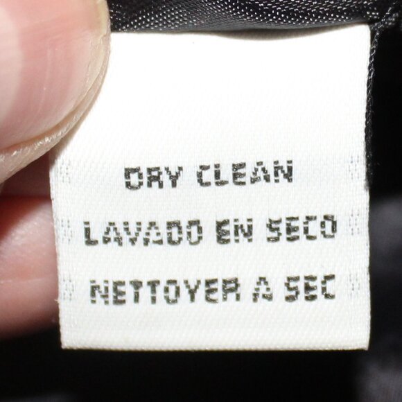 Evan-Picone Dress South Pacific BLACK Shell Animal Buttons Shift 8 VINTAGE - Picture 15 of 15